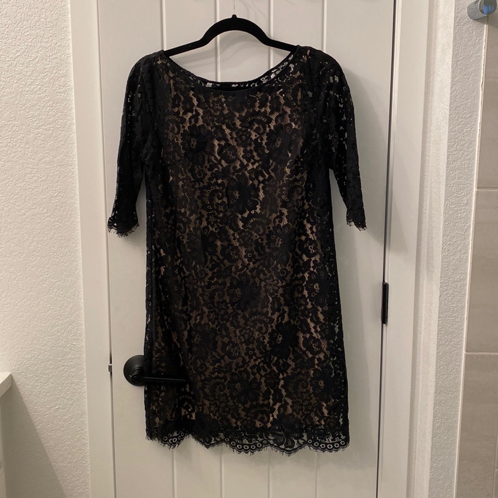 Robert Rodriguez black lace dress size 4